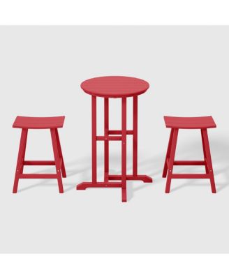 Outdoor Patio Counter Height Bar Stools Bistro Set