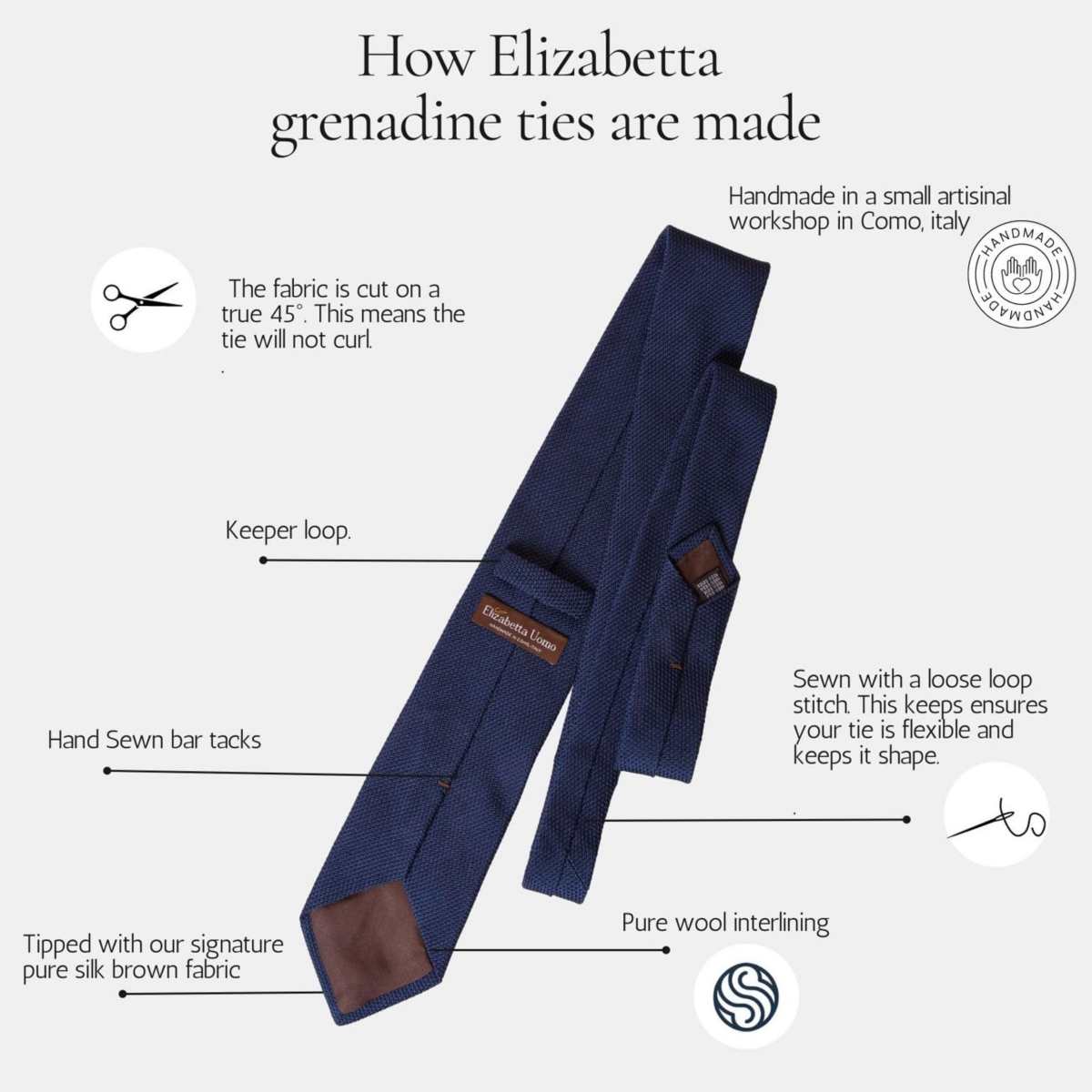 Foresta - Silk Grenadine Tie for Men