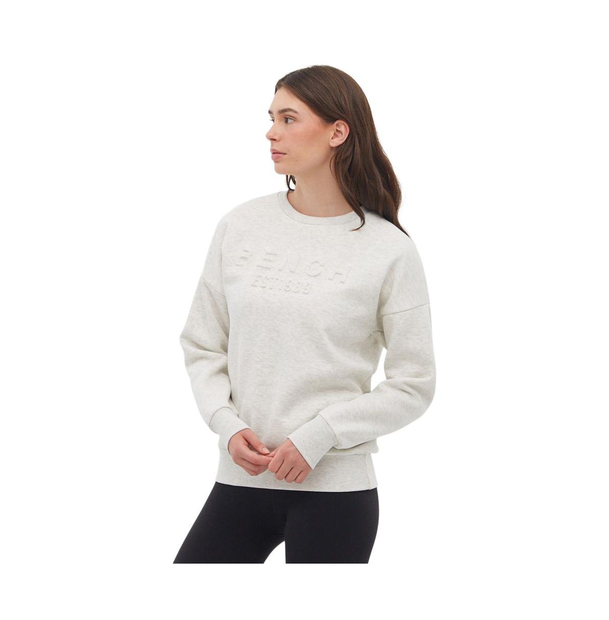 Bench Dna Women's Avyanna Deboss Logo Crew Neck Sweatshirt