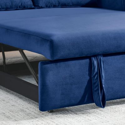 Streamdale 55" Convertible Sofa Bed with Detachable Pockets