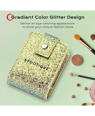 Portable Lipstick Case Lip Gloss Pouch with Mirror for Purse Mini Bag