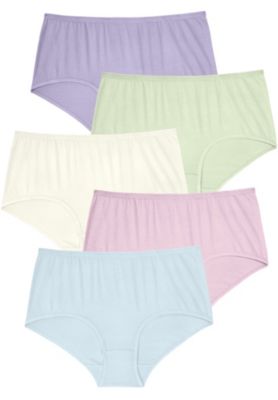 Women's Full Coverage Stretch Cotton Brief 5 Pack