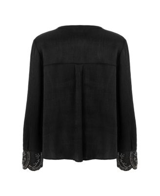 Women's Stone Embroidered Blouse