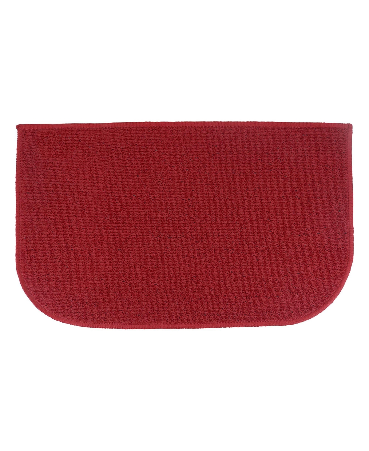 Sloppy Chef D-Shape Kitchen Throw Rugs (18x30 in.), Non-Skid Backing, Color Options