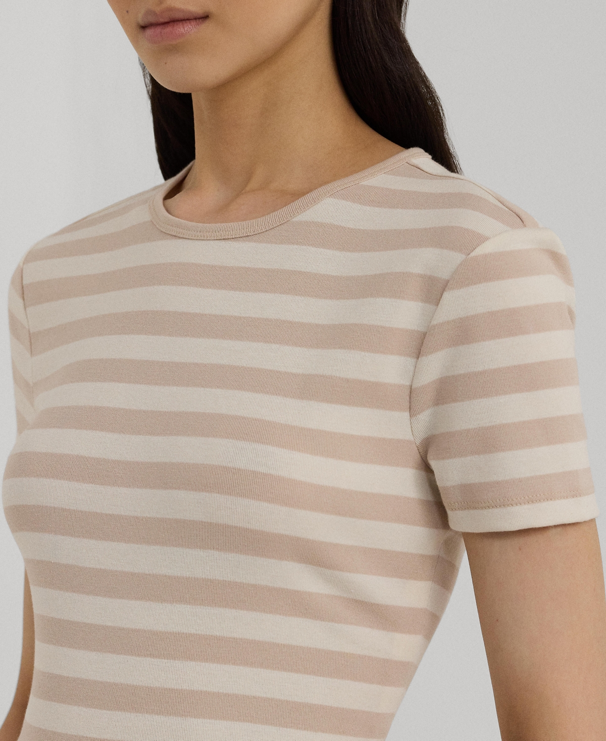 Lauren Ralph Lauren Women's Striped Crewneck Tee