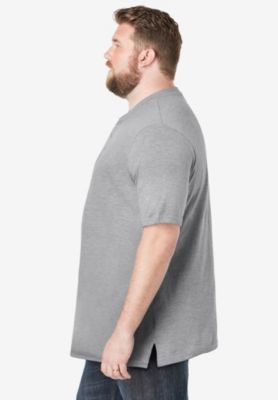 Big & Tall Shrink-Less Lightweight Henley T-Shirt