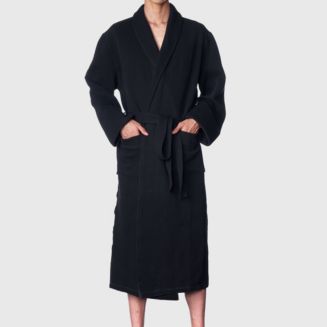 Alpine Swiss Men's Cotton Blend Shawl Robe Lightweight Kimono Knit Spa ...