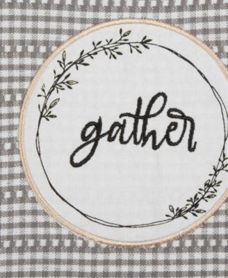 Home Sweet Farmhouse Kitchen Collection, Dishtowel Set, 18x28", Gray, 4 Count