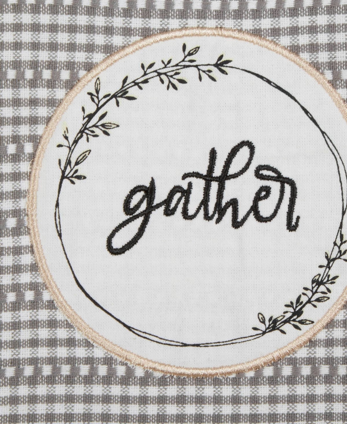 Design Imports Home Sweet Farmhouse Kitchen Collection, Dishtowel Set, 18x28", Gray, 4 Count