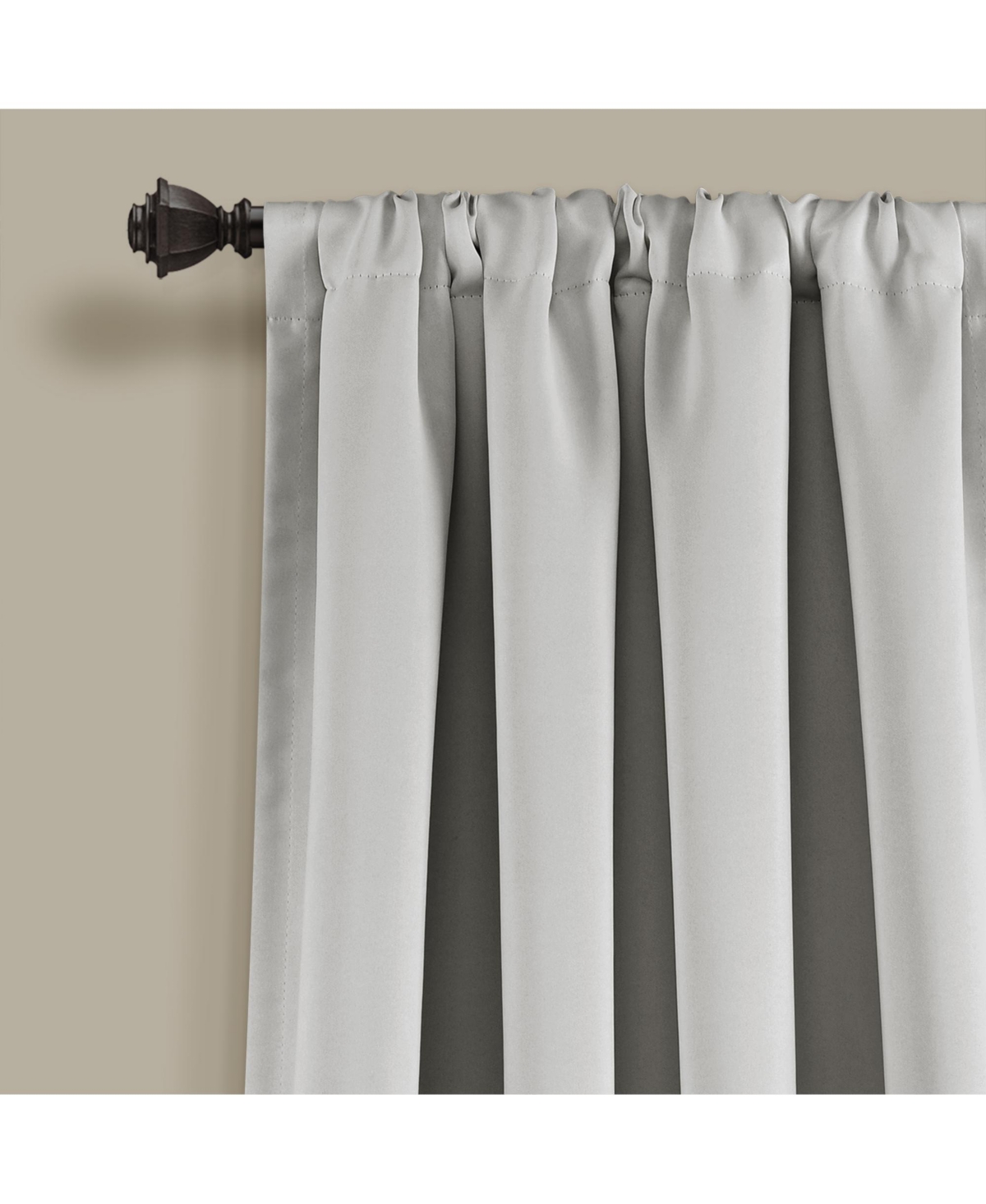 Lush Decor Insulated Rod Pocket Blackout Window Curtain Panels