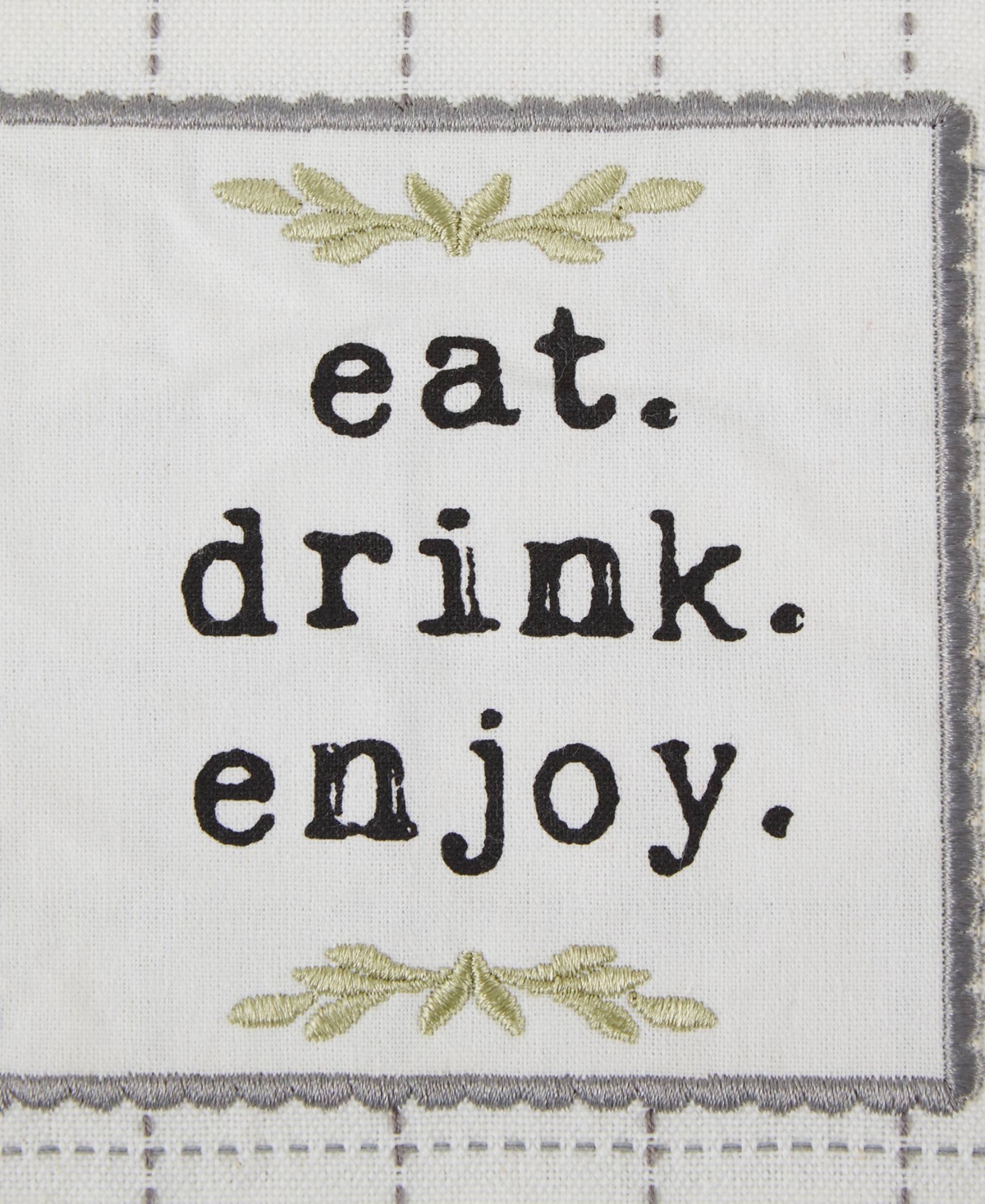 Design Imports Home Sweet Farmhouse Kitchen Collection, Potholder/Oven Mitt/Dishtowel Set, 4 Count - Gray