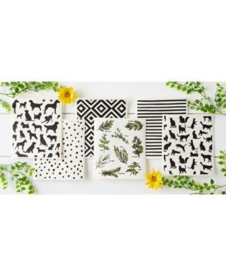 Swedish Dishcloths for Kitchen Cleaning, Machine Washable Dishwasher Safe, 7.75 x 6.75", Cats, 3 Piece