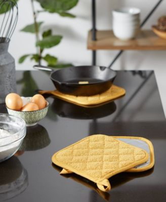 Basic Kitchen Collection, Quilted Terry, Honey Gold, Potholder