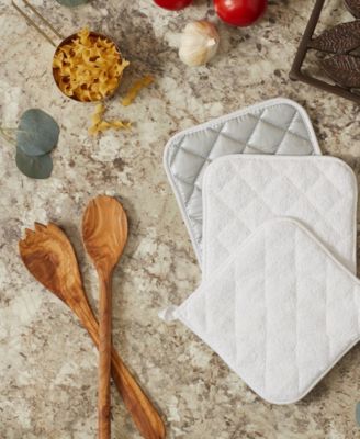 Basic Kitchen Collection, Quilted Terry, White, Potholder