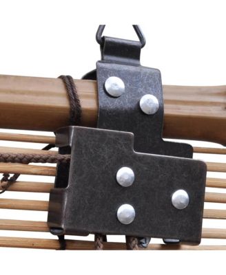 Brown Bamboo Roller Blinds 47.2"x86.6"