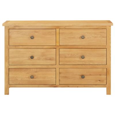 Chest of Drawers 41.3"x13.2"x28.7" Solid Oak Wood