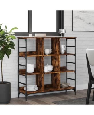 Sideboard Smoked Oak 40.2"x12.6"x40.7" Engineered Wood