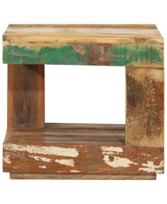 Coffee Table 17.7"x17.7"x15.7" Solid Wood Reclaimed