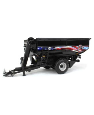 1/64 Black JandM 1112 X-Tended Reach Grain Cart w/ Duals and American Flag