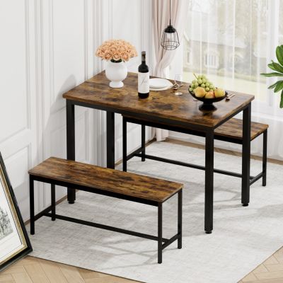 Rustic Dining & Bar Set, Industrial Style