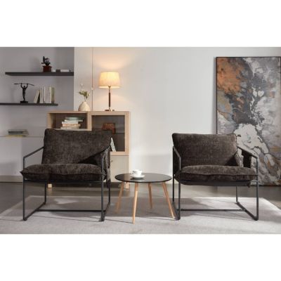 Upholstered Hanging Armchair with Metal Frame