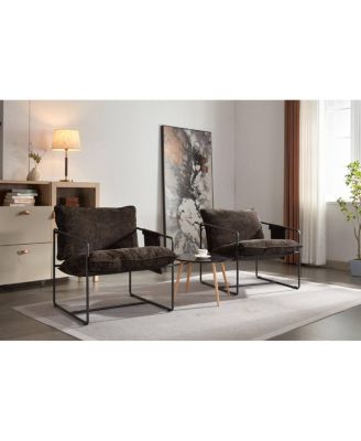 Upholstered Hanging Armchair with Metal Frame