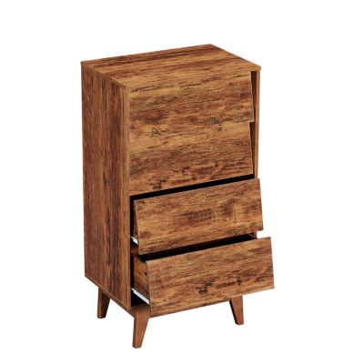 Streamdale 4 Drawer Double Dresser Features Vintage-Style And Bevel Design