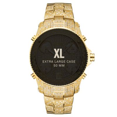 Men's Jet Setter Diamond (2 ct.t.w.) 18k Gold Plated Stainless Steel Watch