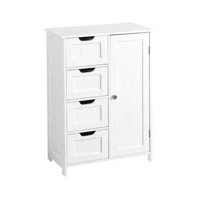 Bathroom Storage Cabinet with Adjustable Shelf and Drawer