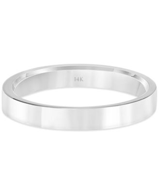 Flat Profile Comfort Fit Wedding Band in 14k Gold