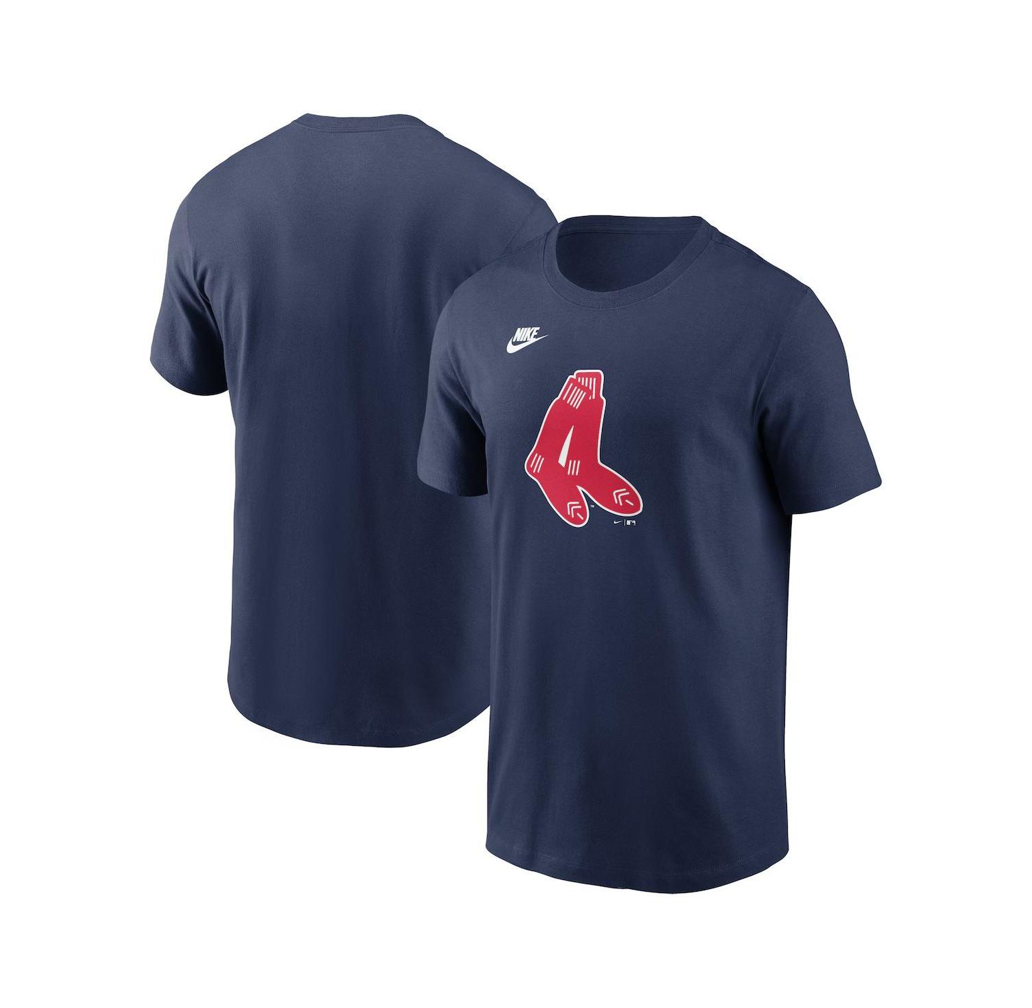 Men's Navy Boston Red Sox Cooperstown Collection Team Logo T-Shirt