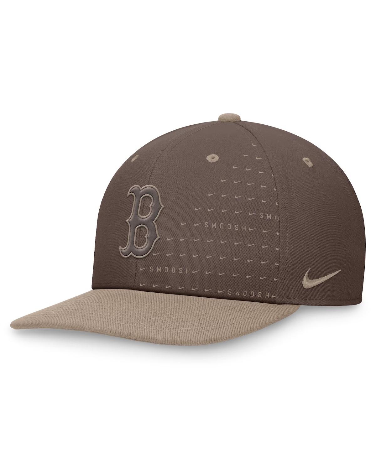 Nike Men's Brown Boston Red Sox Statement Ironstone Pro Performance Snapback Hat