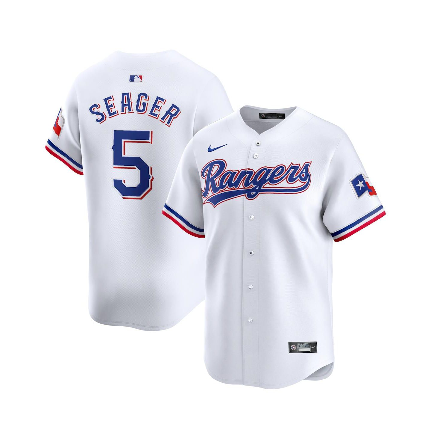 Мужской топ Nike Corey Seager White Texas Rangers Home Limited Player Jersey — фото 1