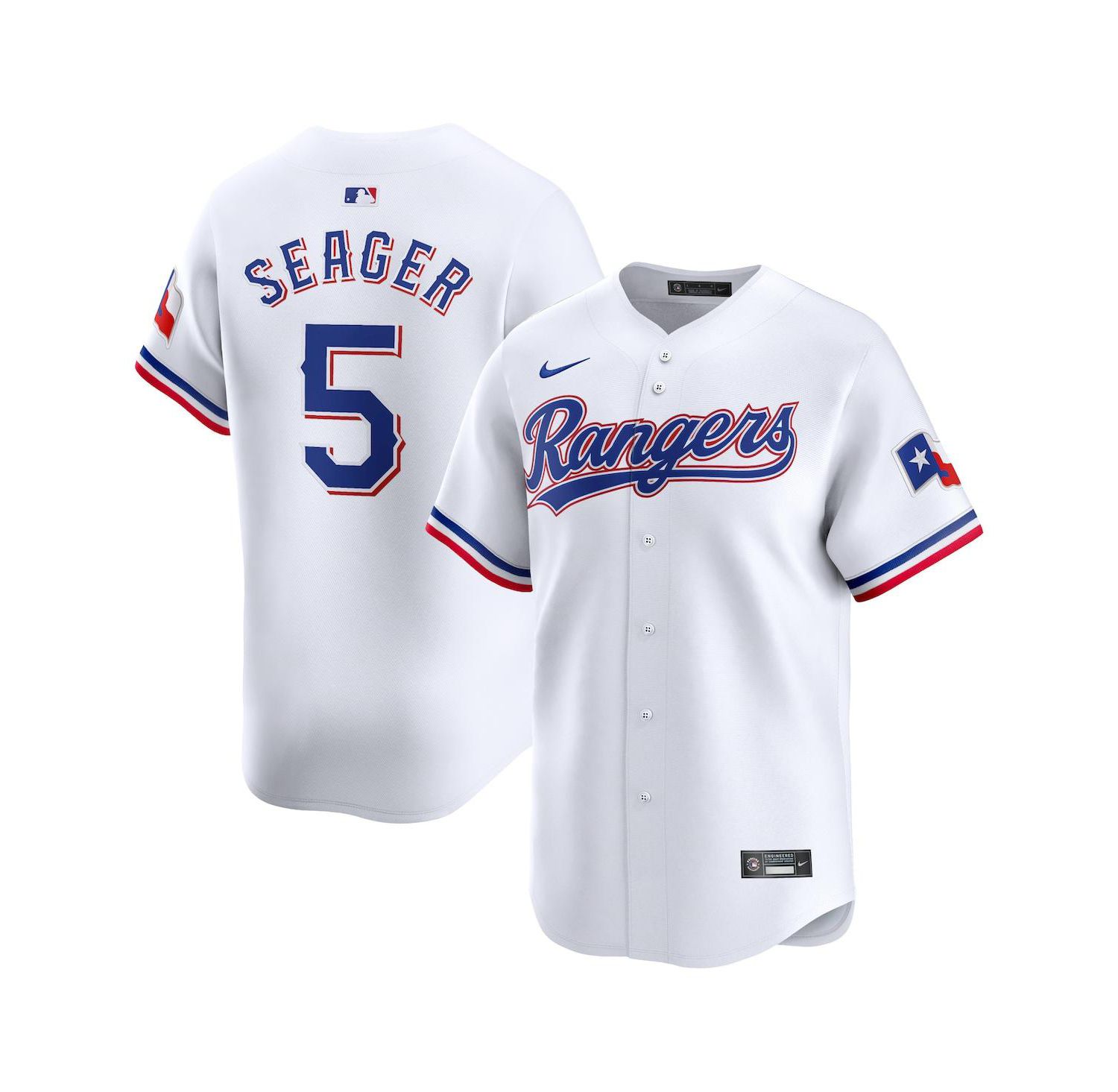 Men's Corey Seager White Texas Rangers Home Limited Player Jersey