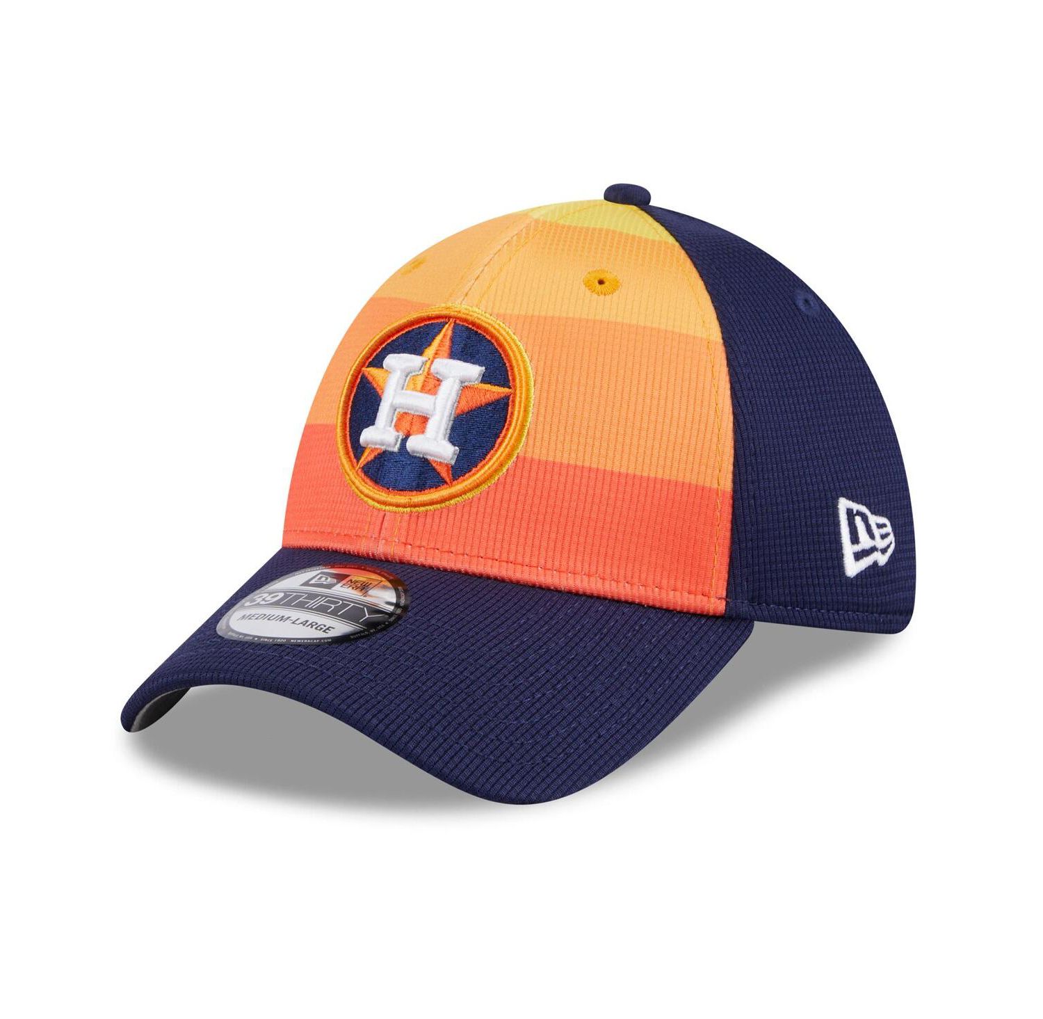 Men's Orange Houston Astros 2024 Batting Practice 39THIRTY Flex Hat