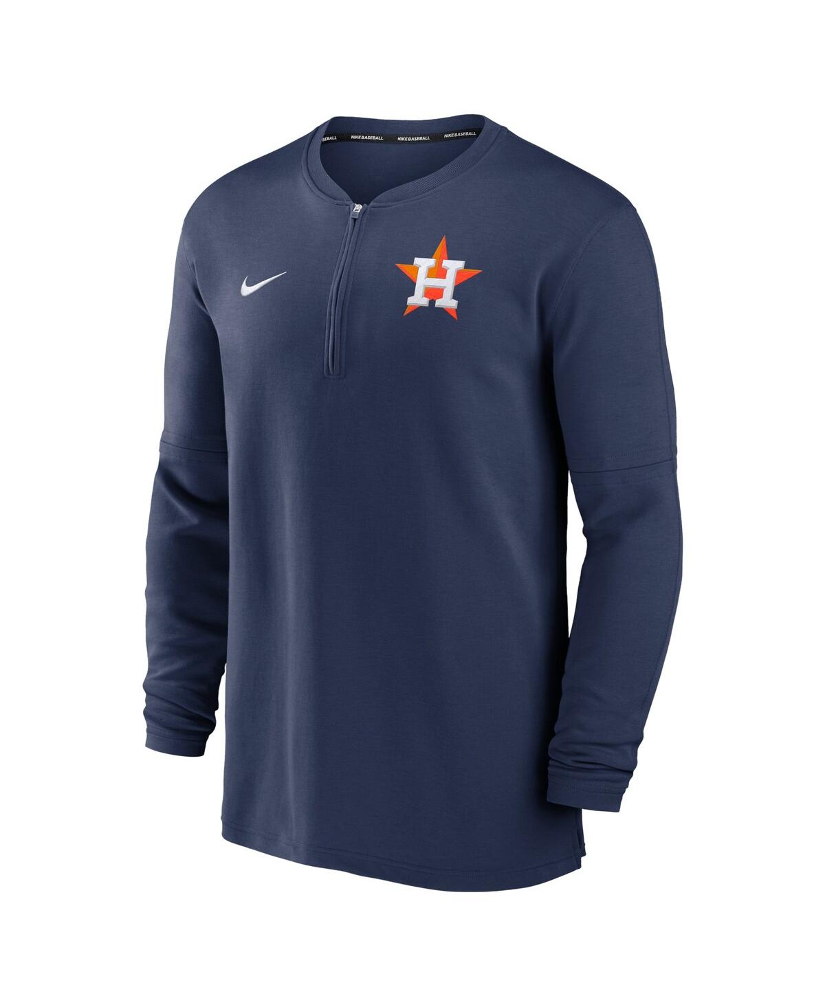 Fanatics Nike Men's Navy Houston Astros Authentic Collection Game Time Performance Quarter-zip Top In Navy