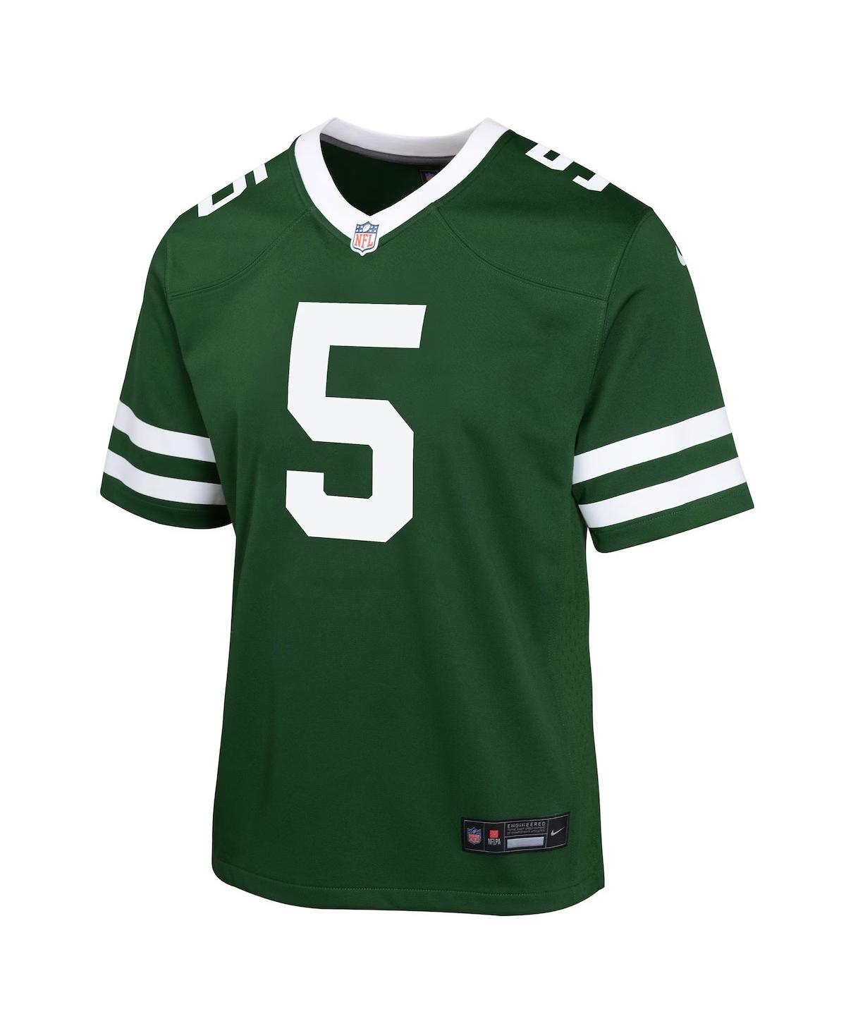 Nike Big Boys and Girls Garrett Wilson LegacyNew York Jets Game Jersey - Green