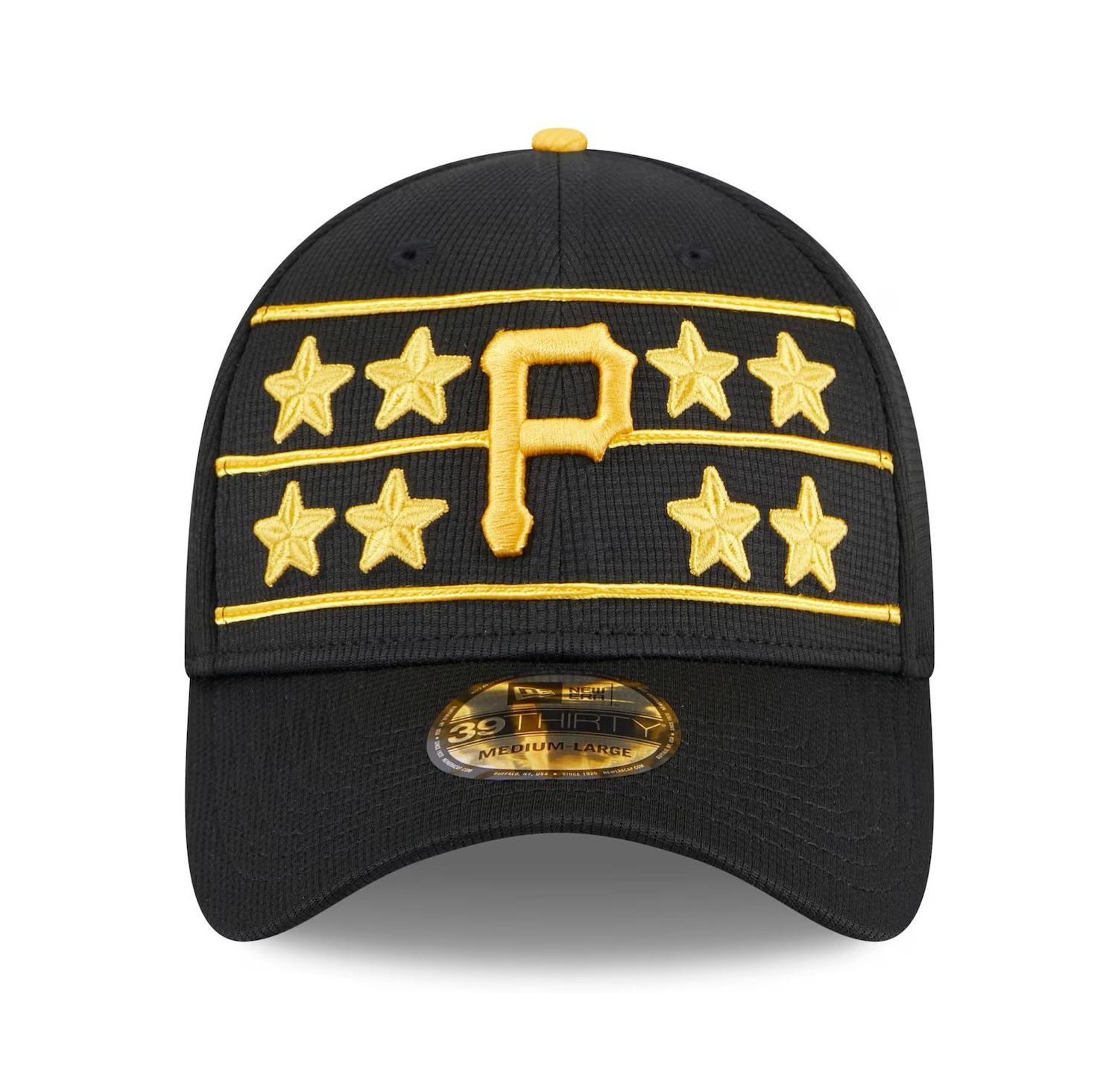 Men's Black Pittsburgh Pirates 2024 Batting Practice 39THIRTY Flex Hat