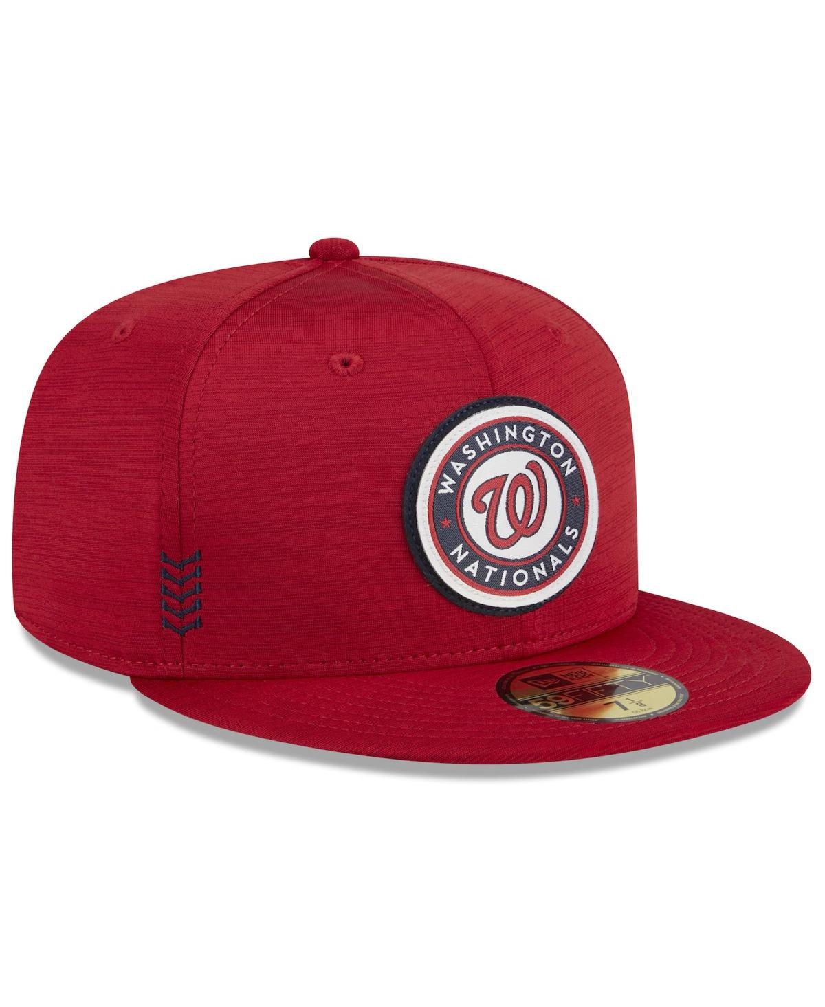New Era Men'sWashington Nationals 2024 Clubhouse 59FIFTY Fitted Hat - Red