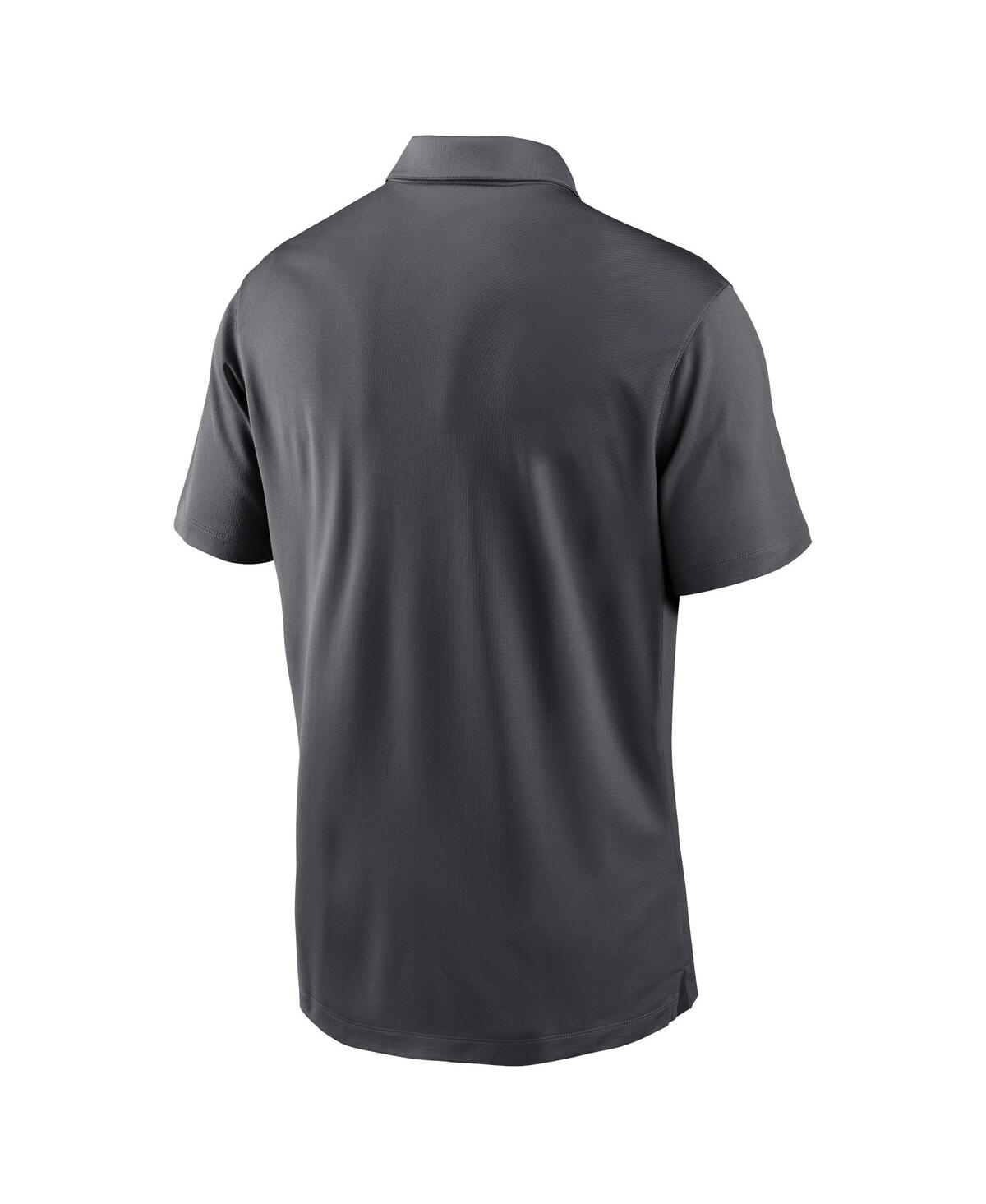 NIKE MEN'S ANTHRACITE PITTSBURGH STEELERS FRANCHISE TEAM LOGO PERFORMANCE POLO