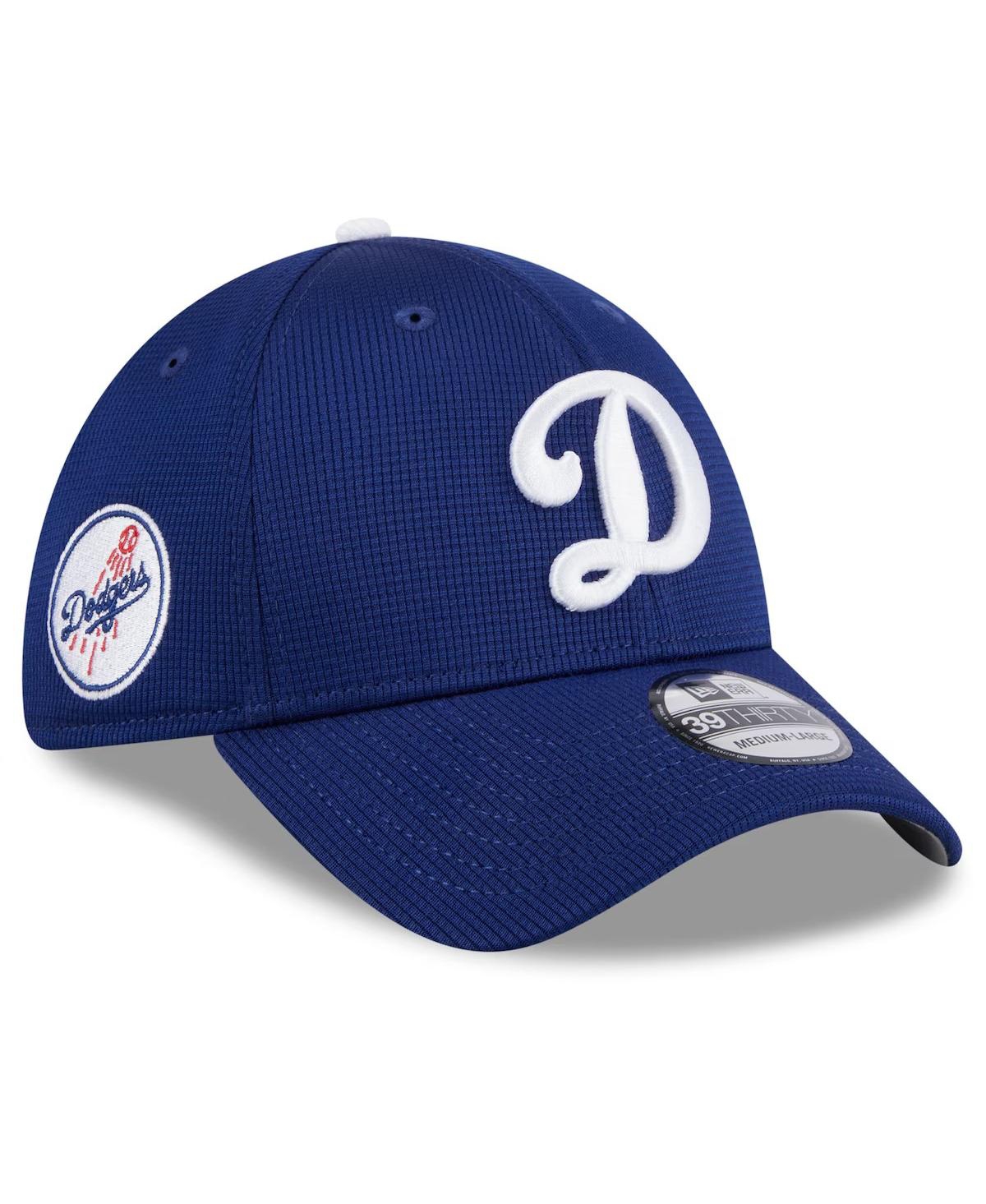 New Era Royal Los Angeles Dodgers 2024 Batting Practice 39thirty Flex Hat In Light Blue