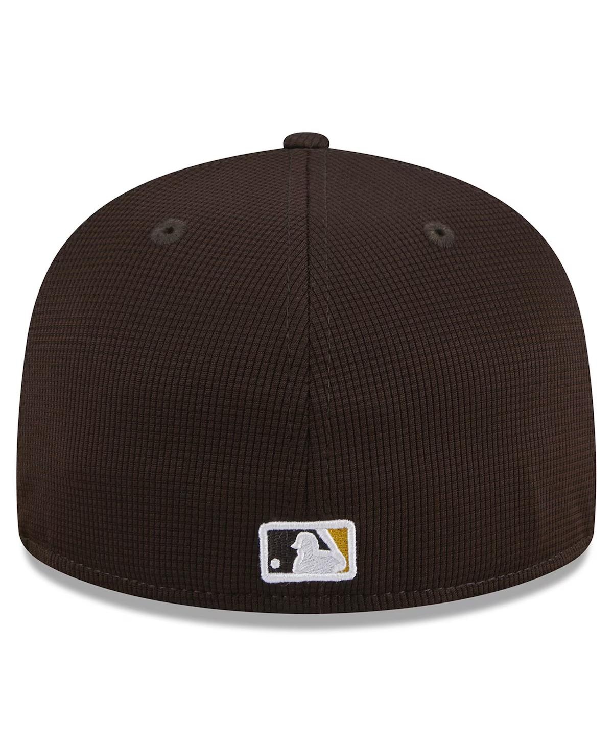 Shop New Era Men's Brown San Diego Padres 2024 Batting Practice 59fifty Fitted Hat In Dark Brown