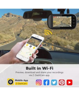 2K 2560x1440 Dual Lens Dash Cam, Front and Rear Dash Camera with GPS