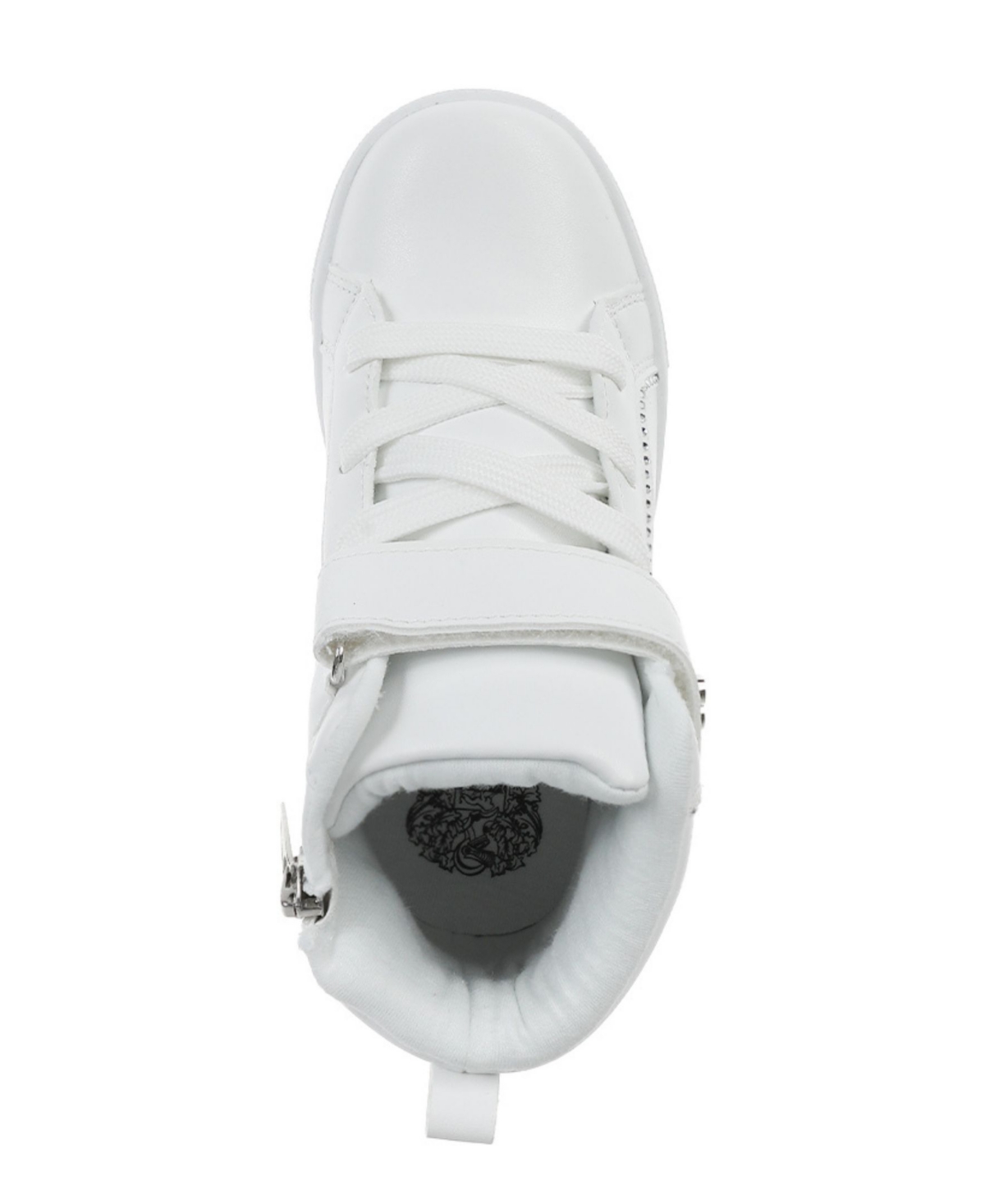VINCE CAMUTO BIG GIRL'S FASHION ATHLETIC WITH RHINESTONE BINDING AND VC HEART RIVET POLYURETHANE SNEAKERS 