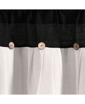 Linen Button Valance