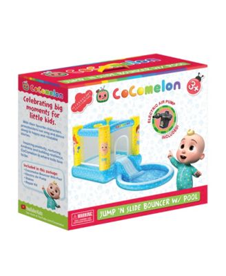 World Tech Toys Moonbug Cocomelon Inflatable Bouncer with Slide Pool