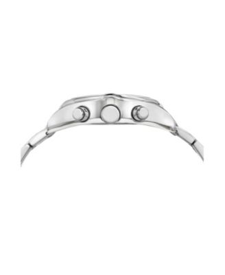 Roman Stainless Steel Silver Tone & White Men's Watch 1291BROS