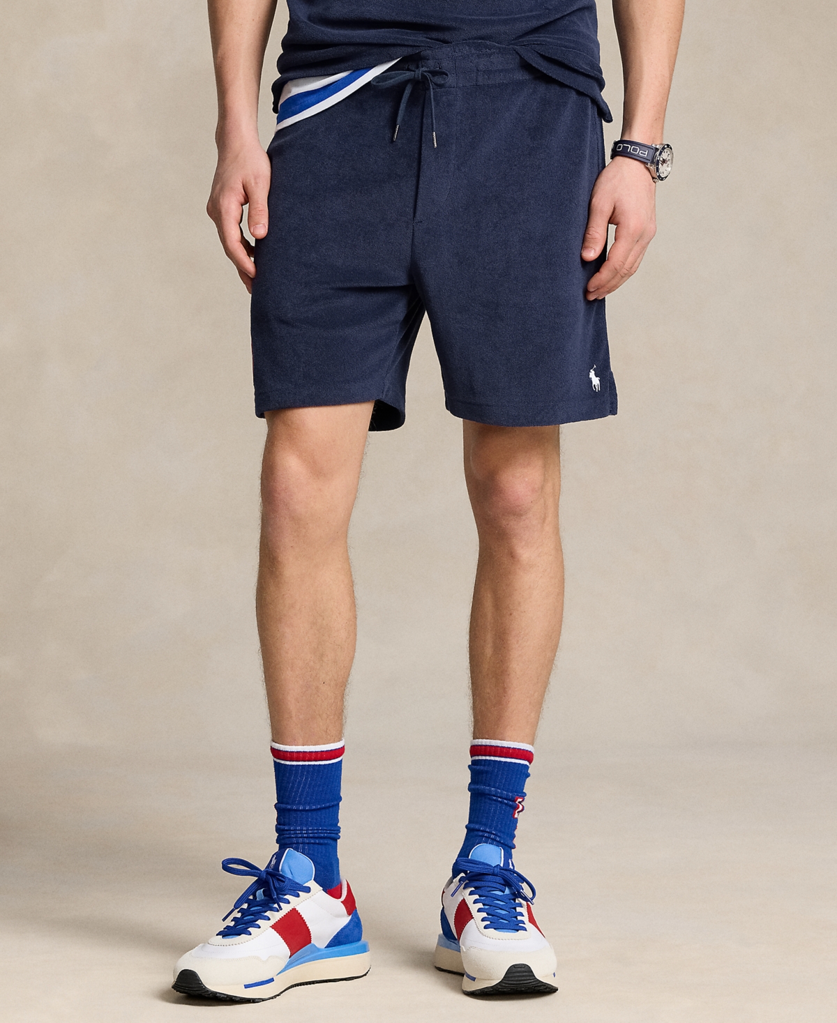 Polo Ralph Lauren Men's Team Usa 6-inch Terry Shorts In Blue
