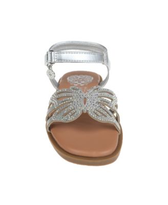 Big Girl's Fashion Sandal with Butterfly Rhinestone Upper Polyurethane Sandals