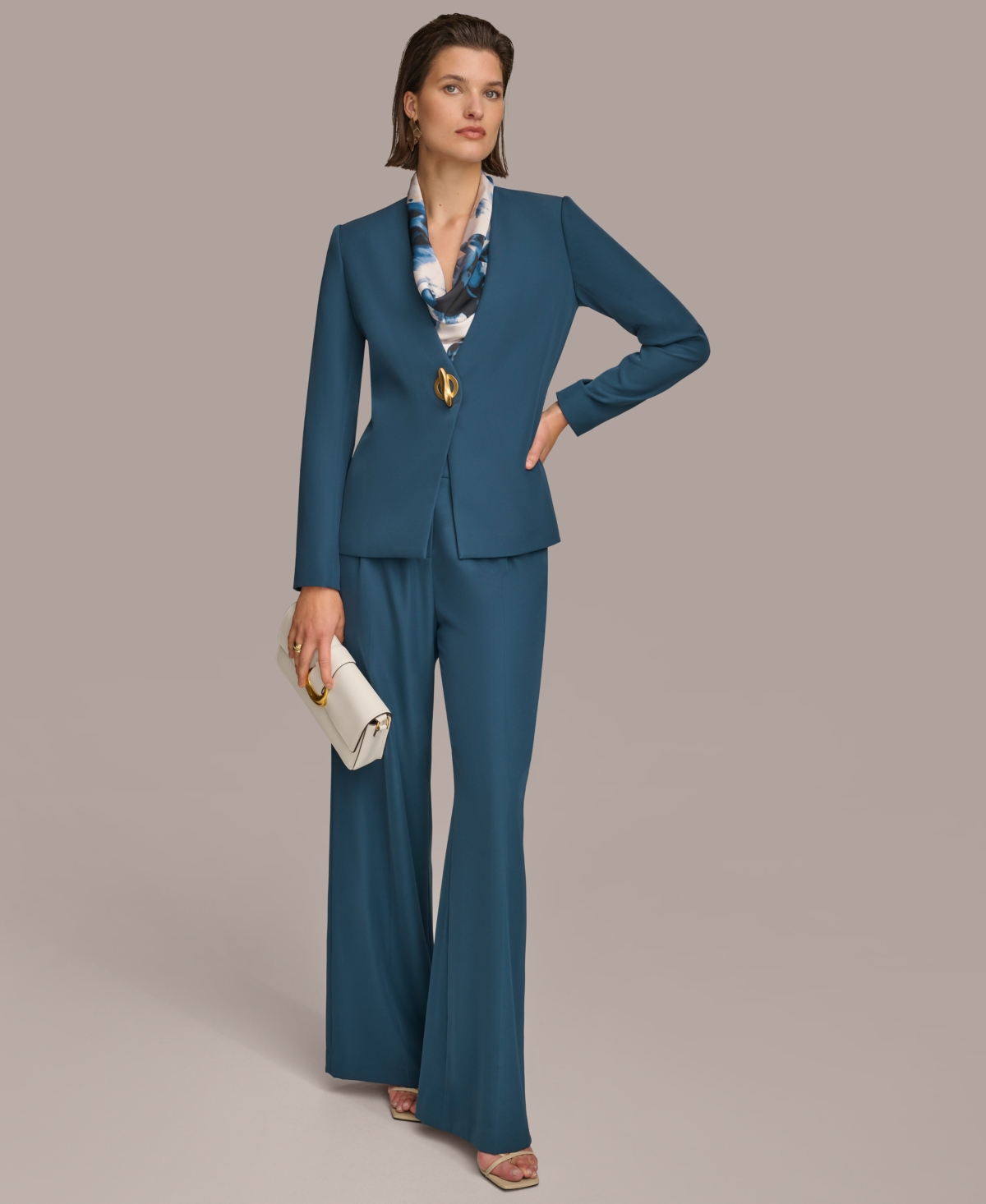 Donna Karan Women's Pleated Wide-Leg Pants